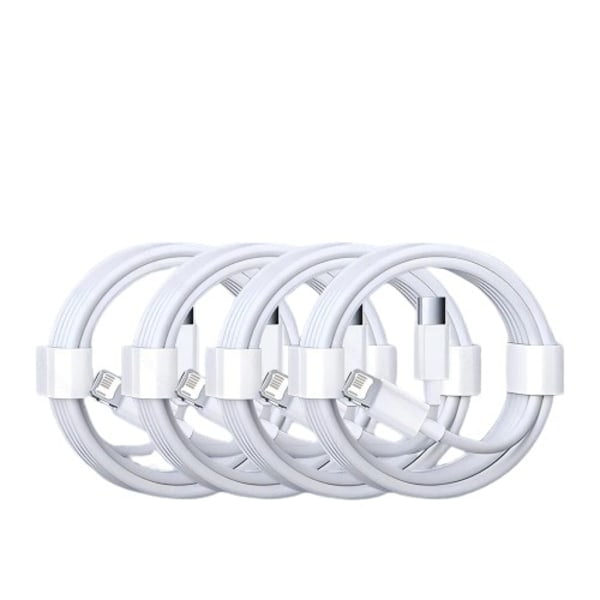 4-Pack 30W Fast Charging USB-C Cable Compatible with iPhone 6/7/8/X/XR/XS/11/12/13/14 Pro Max/Mini/Plus