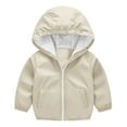 thumbnail image 2 of XQYLOS Toddler Rain Jackets Zip Up Hoodie Waterproof Coats Baby Boys Girls Plain Lightweight Winter Jackets Fashionable Outerwear for Girls, 2 of 7