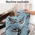 thumbnail image 5 of Blue Dinosaur Skeletons Pattern Bathroom Rugs Mat,Non Slip Microfiber Bathroom Rug,Rubber Backing,Soft Bathroom Mats for Bathroom Floor,Tub and Shower,17x27in(43x68cm), 5 of 5