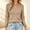 Khaki women long sleeve sweater a1, variant on Tusihei Women Long Sleeve Round Neck Lightweight Sweater Basic Solid Pullover Tops Casual Fall Outfits, Khaki S