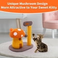 thumbnail image 4 of BRKURLEG Cat Scratching Post , Sisal Cat Claw Scratcher with Toy Ball, Mushroom Climbing Frame for Indoor Small Cats Kittens, 4 of 7