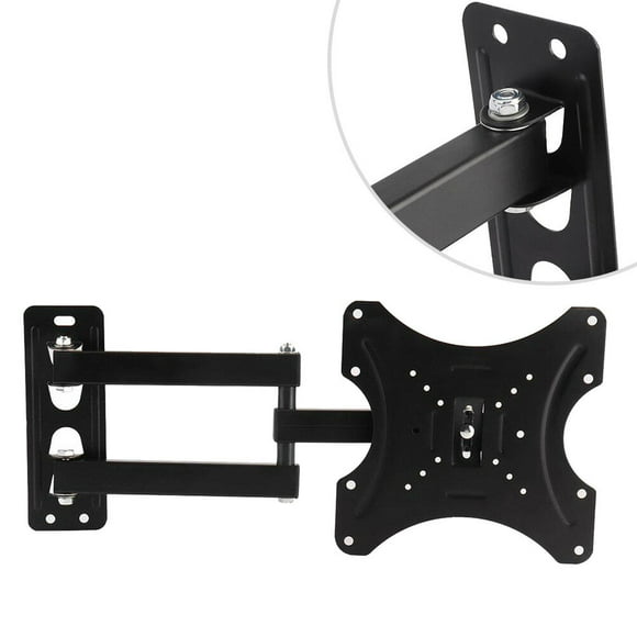 GOOHOCHY Tv Wall Mount Swivel Tv Wall Mount Screen Swivel Bracket Universal Flat Panel Lcd Holder Rotated Holder Black