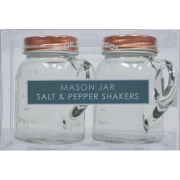 Mason Jar Kitchenware 17-Piece Set - Vintage Kitchen Accessories -  Measuring Cups & Spoons, Spoon Rest, Salt & Pepper Shakers, Sponge Holder,  Cookie