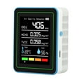 thumbnail image 4 of BTOER 5 in1 Indoor Carbon Dioxide Detector Air Quality Monitor HCHO/Temperature Tester, 4 of 9