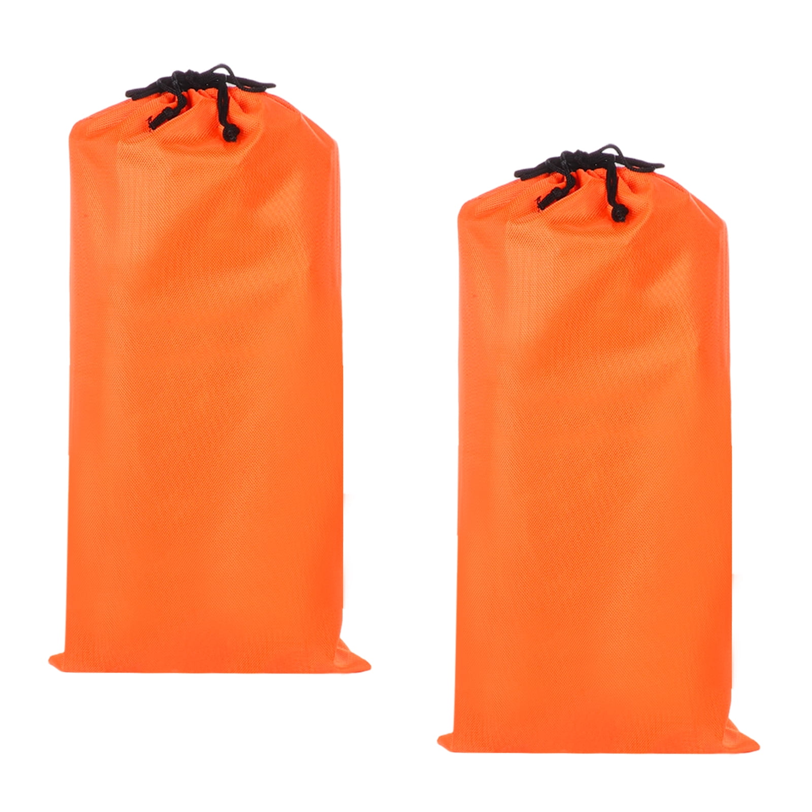 Uxcell 2 Pcs 17.7 x 9.8 Inch Tripod Monopod Case Bag, Oxford Cloth Foldable Tripod Carrying Case Bag with Drawstring, Fits Speaker/Light Stand/Studio/Outdoor/Travel/Camping, Orange