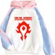 thumbnail image 1 of Sudadera SANMU con diseño de bloques de color The Horde Logo, 1 of 5