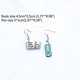 thumbnail image 3 of Creative Blackboard Book Pencil Ruler Dangle Earrings Funny Asymmetric Back to School Earrings for Women Girls Student Teacher Graduation Jewelry Gift, 3 of 3