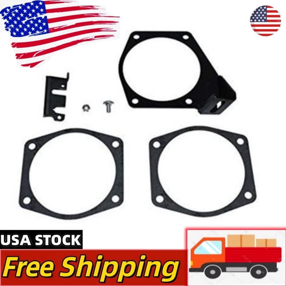 4-Bolt Throttle Cable Bracket Fit For Intakes 92MM 102MM Black
