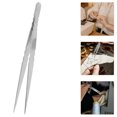 thumbnail image 1 of UPOUART 2 Pcs Pinces pour Travail de Précision Fabrication de Bijoux Pointe Droite Argentée, 1 of 8