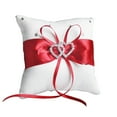 thumbnail image 2 of VINOIC Wedding Ring Pillow, Heart-Shaped Ceremony Holder for Bridal Accessory, 2 of 5