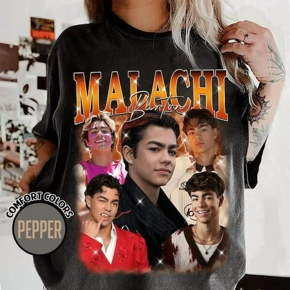 Malachi Barton 90s Vintage Shirt, Malachi Barton Tshirt, Gift for Men and Women,Pepper Color,Size L