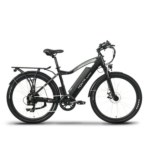 Emmo Monta Electric Bike - 48V E Bicycle - Scooter - 120km Long Range - Samsung Lithium Battery - Black
