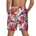 thumbnail image 2 of Lsque Mens Swim Trunks Coral Reef Pattern - Bathing Suit Compression Liner - Beach Swim Shorts Swimwear - (S-3XL) - Stretch Quick Dry -Large, 2 of 9