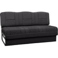 thumbnail image 2 of Qualitex Gravitas RV Sofa Bed - 72" Wide - Black & Charcoal Ultimate Leather, 2 of 9