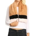 thumbnail image 5 of Sakkas Colette Faux Mink Warm Winter Soft Luxurious KeyHole Scarf - 1784-camel - One Size Regular, 5 of 5