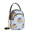 thumbnail image 7 of FORMRS Crossbody Bag for Women Quilted Travel Shoulder Cell Phone Purse with Chain Strap Handbag, Blueberry Pancake Pattern, 7 of 7