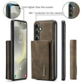 thumbnail image 6 of Allytech 2 in 1 Detachable Wallet Case for Samsung Galaxy S24 with Cash Pocket & Cash Slots, [Full Body Protection] [Magnetic Clasp] Luxury PU Leather Shockproof Slim Kickstand Case - Coffee, 6 of 9