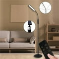 thumbnail image 3 of Metal LED Floor Lamp, 74''H Modern Touchable Floor Lamp with Remote Control, Dimmable Reading Desk Lamp Standing Light for Living Room, Bedroom, 3 of 7