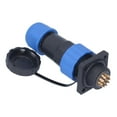 thumbnail image 2 of Conector de alimentación a prueba de agua, enchufe de aviación cuadrado, adaptador industrial para soldadura, 250 V, 5 A, SP2014 pines, 2 of 12