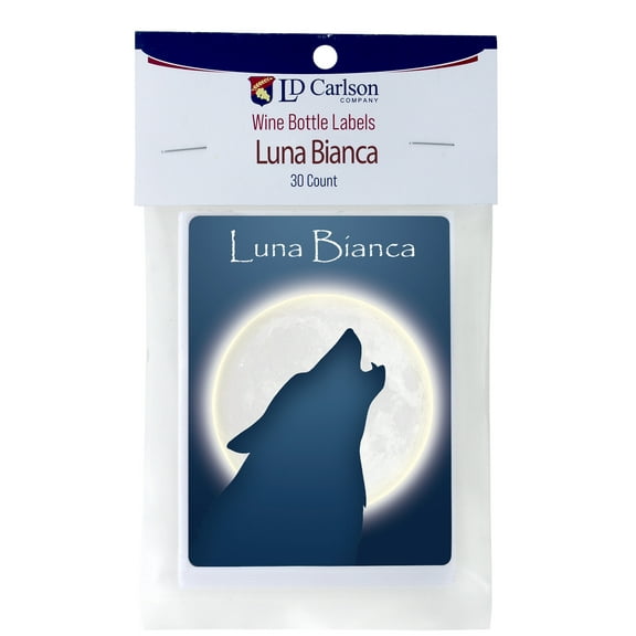 Luna Bianca Wine Labels 30/Pack Varietal Collection