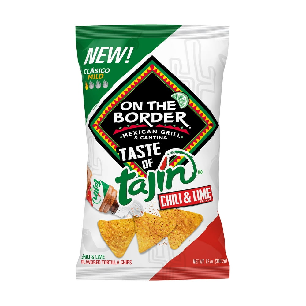 On The Border Tajin Tortilla Chips, 12 Oz.