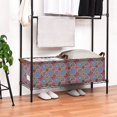 thumbnail image 3 of Yayeee Foldable Storage Basket for Shelves Set of 2 Waterproof Cloth Bins with Handles, Colorful Mandala Pattern, 3 of 7