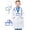 White, variant on Bulala Doctor role play for kids come with scrubs pants and accessories, suitable for boys and girls aged 8-11 years old