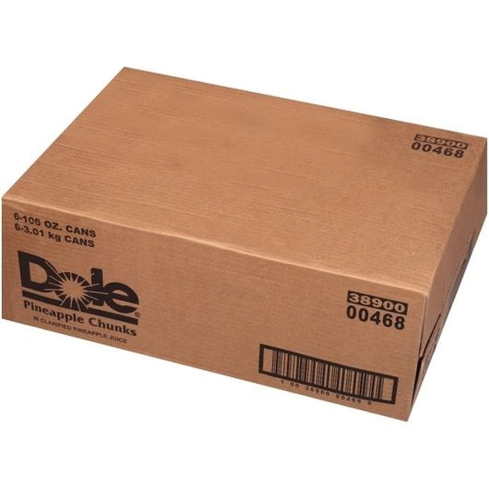 Dole Fancy Pineapple Chunk in Juice, 106 Ounce -- 6 per Case.
