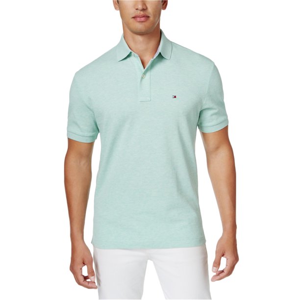 Tommy Hilfiger - Polo de rugby para hombre, ajuste clásico, azul, extragrande