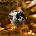 thumbnail image 5 of DAMAI Christmas Highland Cow Acorn Ornaments 2026, 2D Acrylic Rustic Highland Cattle Christmas Tree Hanging Pendants for Home Holiday Farmhouse Decor, Xmas Gift Fillers, 5 of 6