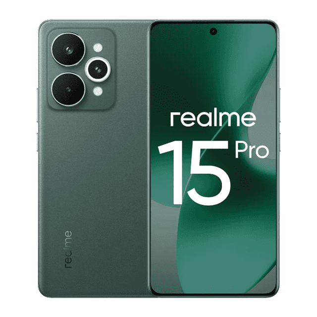 Celular Realme 15 Pro 5G Smartphone Snapdragon 7 Gen 4 Teléfonos Android, 12GB+512GB, Pantalla 144Hz, Triple Cámara 50MP, Batería de 7000mAh,Verde