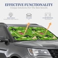 thumbnail image 4 of Saiise Cute Dinosaurs for Foldable Car Sun Shades (2-Pack) Offer Sun Protection with an Easy-fold Design for Convenient Windshield Shading-Small, 4 of 6