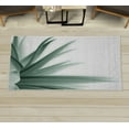 thumbnail image 1 of Flower Decorative Rug, Ombre Color Change Style Leaves Water Colored Print Calming Details Image, Quality Carpet for Bedroom Dorm and Living Room, 6 Sizes, Teal Ivory, by Ambesonne, 1 of 1