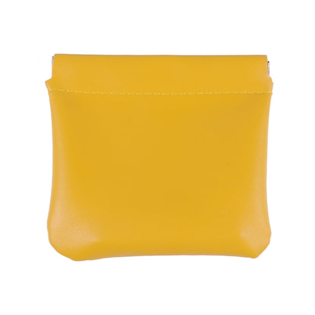 Bolsa con cierre a presión Mini neceser de imitación de cuero Organizador impermeable con cierre automático para monedas, joyas, tarjetas, pintalabios y llaves
