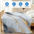 thumbnail image 4 of Gray Marble Cooling Blanket, Lightweight Breathable Summer Throw Blanket with Double Sided Cold Effect, Modern Ink Painting Art Abstract Picnic Beach Blankets Bed Sheet for Hot Sleepers 60"x80", 4 of 8