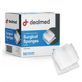 thumbnail image 2 of Dealmed 2" x 2" Surgical Sponges | Sterile All Gauze 8-Ply Pads | 2 Sponges Per Pouch | 50 Pouches Per Box (30 Boxes Per Case), 2 of 4