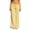 Yellow, variant on Casual Pants for Women Fashion Striped Print Loose Fit Trousers with Elastic Waist Black L