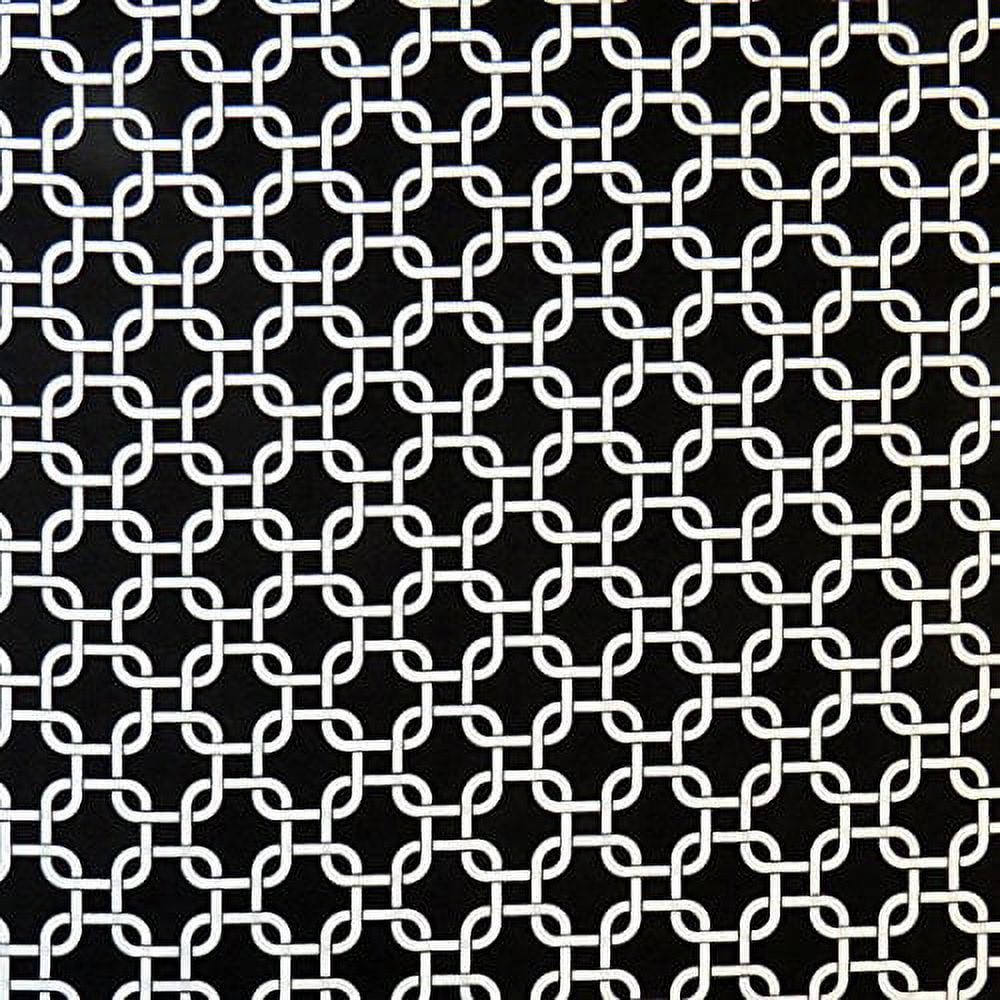 SheetWorld Fitted 100% Cotton Percale Pack N Play Sheet Fits Graco 27 x 39, Black Links