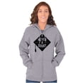 thumbnail image 3 of Never Doubt Proud Graduate Graduation Zip Up Hoodie Men's Women's Brisco Brands X, 3 of 6