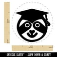 thumbnail image 2 of Graduation Sloth Self-Inking Rubber Stamp Ink Stamper - Orange Ink - Medium 1 Inch, 2 of 7