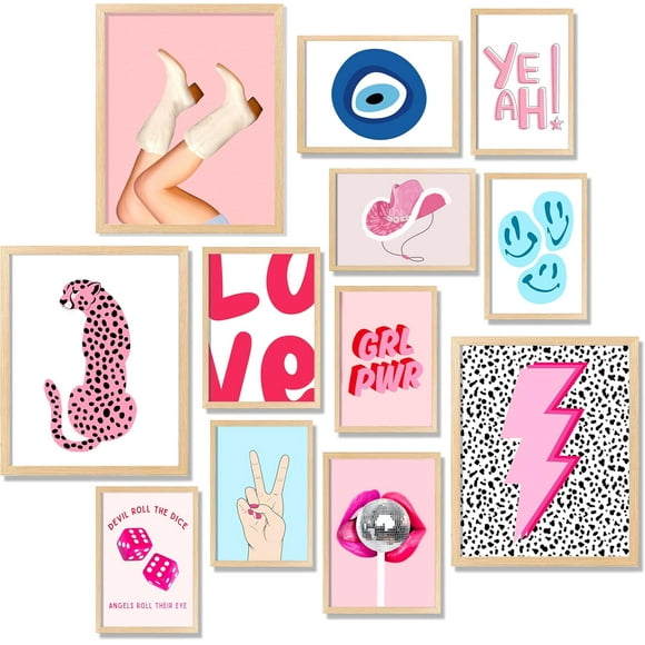 shiyou-Preppy Room Decor - Preppy Wall Collage Aesthetic Pictures, Preppy Wall Art Posters, Preppy Things for Teen Girls Trendy Stuff, Trendy Room Decor for Dorm Bedroom Decorations