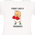 thumbnail image 4 of Inktastic Nicu Fight Like a Preemie Baby Boxer Boys or Girls Long Sleeve Baby Bodysuit, 4 of 5