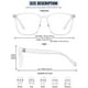 thumbnail image 4 of Gafas cuadradas sobredimensionadas TEAPLMTT que bloquean la luz azul, 4 of 7
