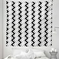 thumbnail image 1 of Geometric Tapestry, Abstract Continuous Little Square Dots and Zigzags Contemporary Art, Fabric Wall Hanging Decor for Bedroom Living Room Dorm, 5 Sizes, Charcoal Grey and White, by Ambesonne, 1 of 1