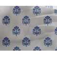 thumbnail image 5 of oneOone Georgette Viscose Medium Blue Fabric Block Craft Projects Decor Fabric Printed By The Yard 42 Inch Wide-BW, 5 of 5
