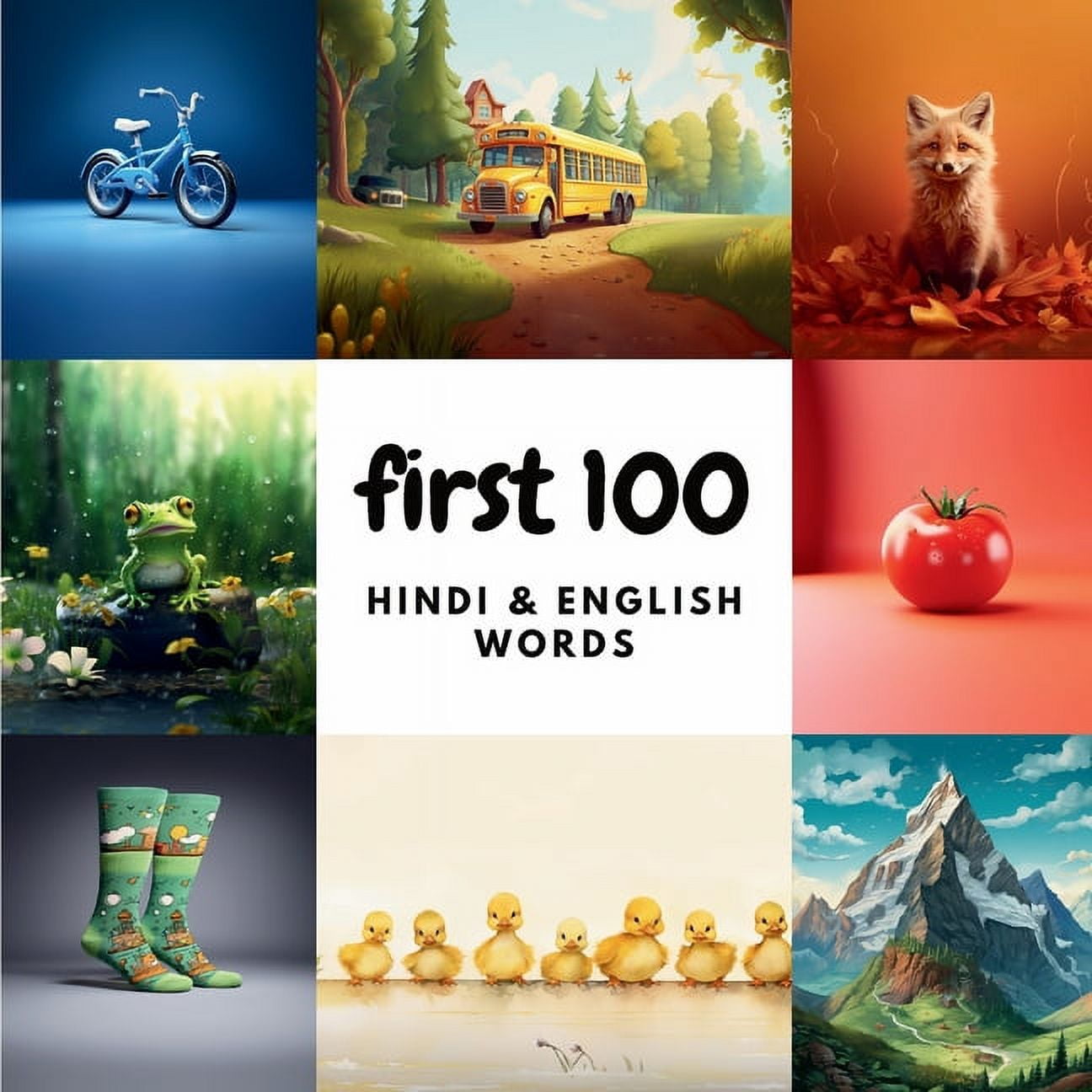 First 100 Hindi & English Words, (Paperback)