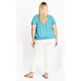 thumbnail image 2 of Avenue Women's Plus Size Oceana Top, 2 of 2