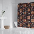 thumbnail image 2 of Pioneer Flower Floral Print Pattern Shower Curtain 84"x72", Bathroom Decorative Shower Curtain Set with 12 Hooks, Waterproof Washable, 2 of 6