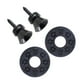 thumbnail image 1 of 2 Piezas de Botones de Bloqueo de Correa de Metal Pasadores Finales con Tornillos de Montaje para Ukelele Bajo de Guitarra Acústica Eléctrica, 12 Colo negro + negro Baoblaze Clavija de bloqueo de la correa de la guitarra Clavija, 1 of 8