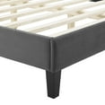 thumbnail image 4 of Modway Sienna Performance Velvet Full Platform Bed in Charcoal, 4 of 10